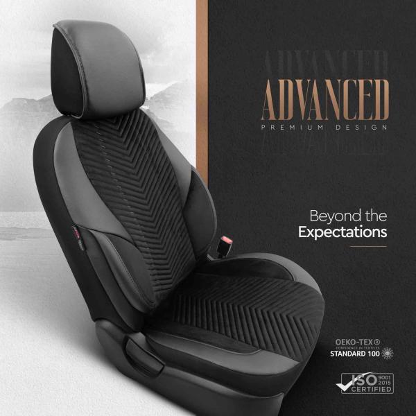 Auto Sitzbezug Set Universal Vorne und Hinten Komfortabel Komplett Set